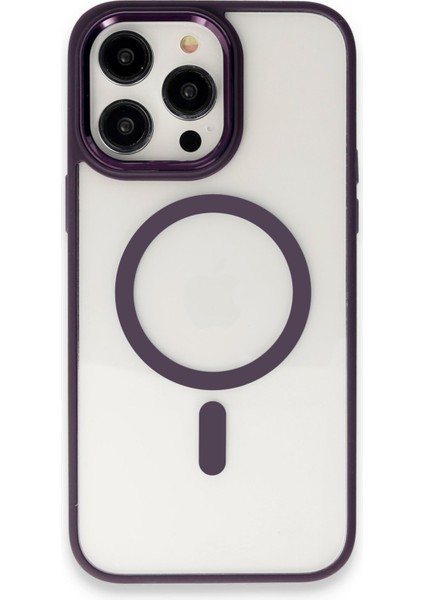 iPhone 13 Pro Max Kılıf Room Magneticsafe Silikon - Bordo