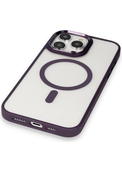 iPhone 13 Pro Max Kılıf Room Magneticsafe Silikon - Bordo