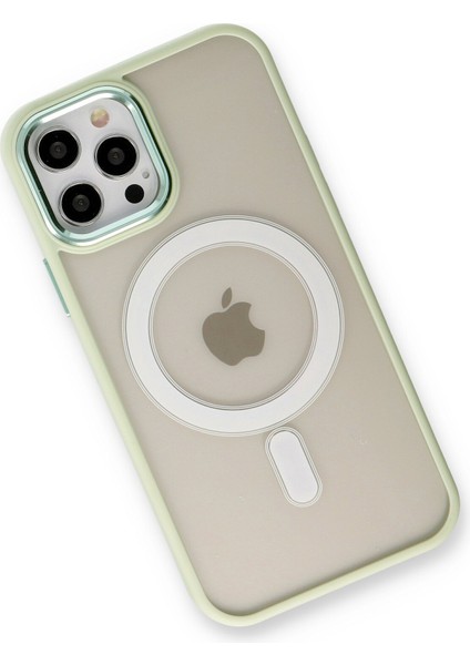 iPhone 12 Pro Max Kılıf Room Magneticsafe Silikon - Su Yeşili modelleri