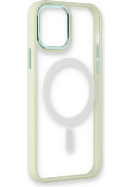 iPhone 12 Pro Max Kılıf Room Magneticsafe Silikon - Su Yeşili fırsatları