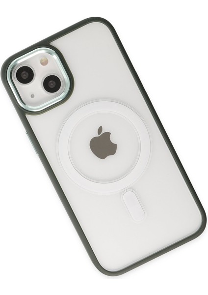 iPhone 14 Plus Kılıf Room Magneticsafe Silikon - Köknar Yeşili