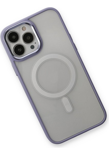 iPhone 13 Pro Kılıf Room Magneticsafe Silikon - Lila modelleri