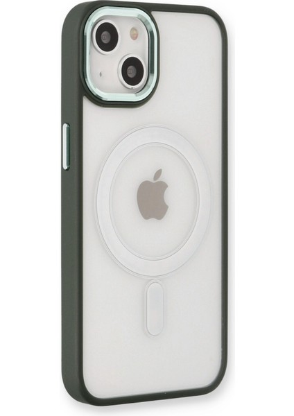 iPhone 13 Kılıf Room Magneticsafe Silikon - Köknar Yeşili
