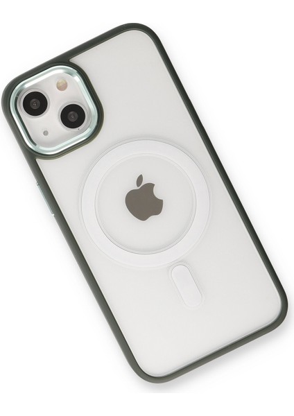 iPhone 13 Kılıf Room Magneticsafe Silikon - Köknar Yeşili modelleri