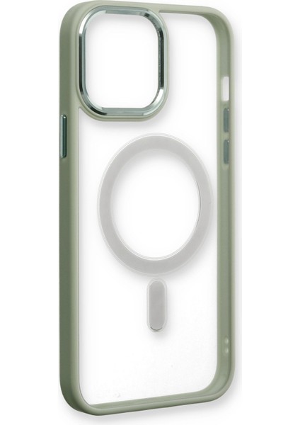 iPhone 13 Pro Kılıf Room Magneticsafe Silikon - Su Yeşili fırsatları