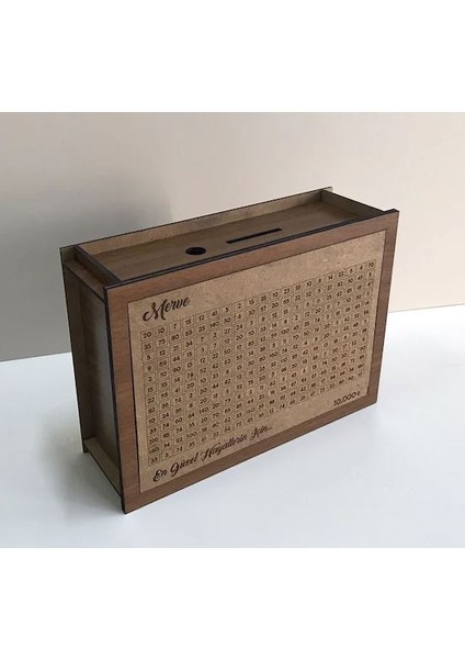 Ahşap Parabox Para Biriktirme Kutusu