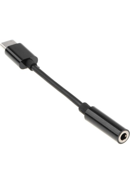 Siyah Için C Ila 3.5mm Ses Kablo Adaptörü Aux Kulaklık Jakı indirimleri