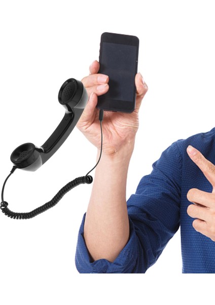 3,5mm Mikrofon Telefon Telefonu Telefon Klasik Alıcı Siyah(Yurt Dışından) indirimleri
