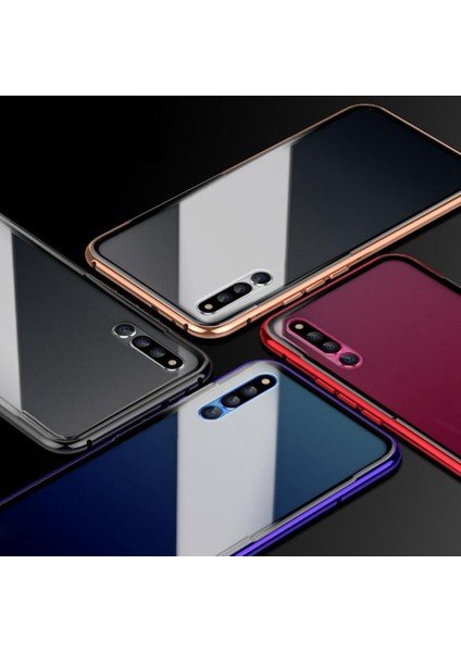 Şok Geçirmez Metal Çerçeve Telefon Kasası Kabuk Kapağı Siyah indirimleri