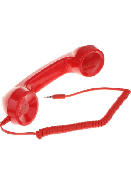 3,5mm Mikrofon Telefon Telefonu Telefon Klasik Alıcı Kırmızı fiyatları