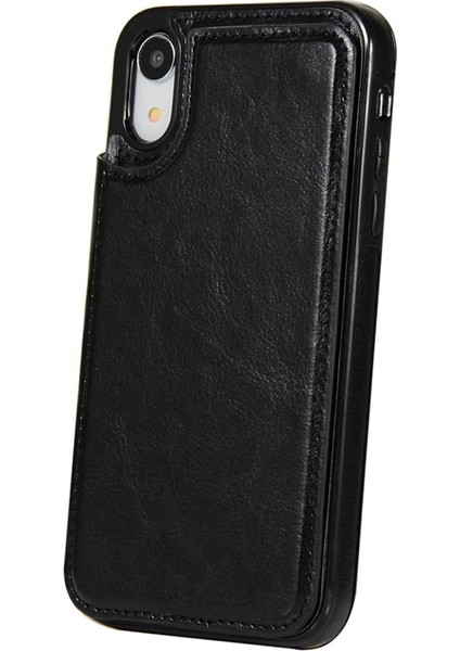 Pu-Lather Toz Gözden Geçirilmiş Telefon Tam Konteyner W/cart-Lot Xr Siyah