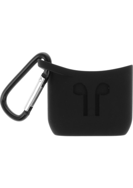 Silikon Koruyucu Kılıf Kulaklık / Mavi / Siyah Için Anahtar Zincir Çantası Kapak