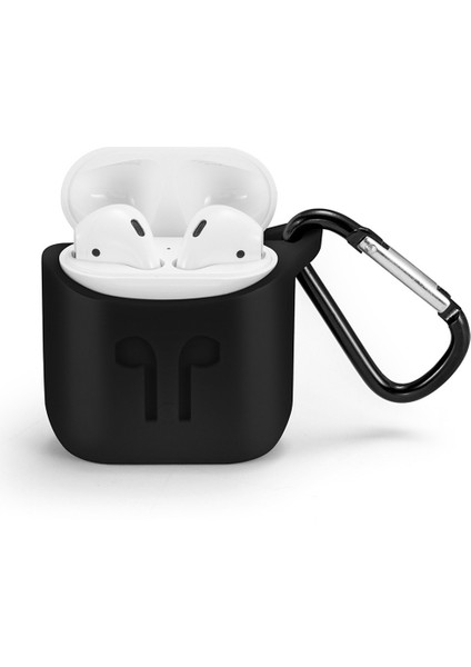 Silikon Koruyucu Kılıf Kulaklık / Mavi / Siyah Için Anahtar Zincir Çantası Kapak fiyatları