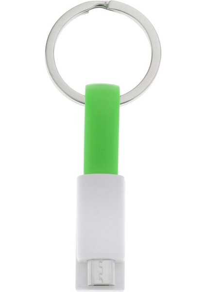 Android Için Micro USB Kablosu USB Kablosu Şarj Kablosu - 13CM Yeşil