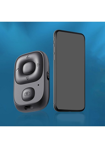 Bluetooth Kamera Deklanşörü Uzaktan Kumanda Ortamı Siyah 51X32MM Için Ios Için