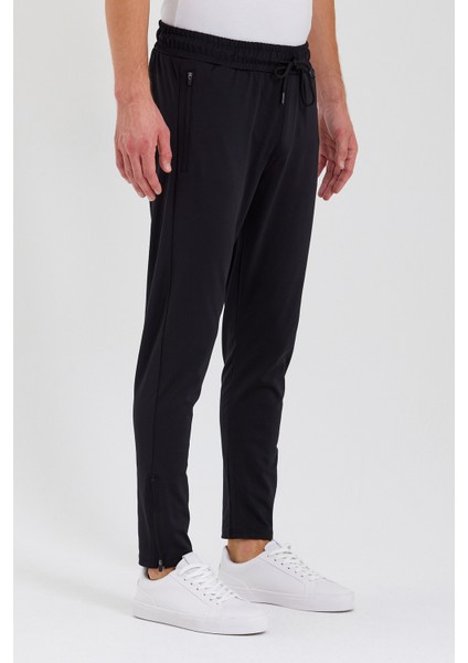 Erkek Regular Fit Paçası Fermuarlı Warm-Up Eşofman Altı fırsatları