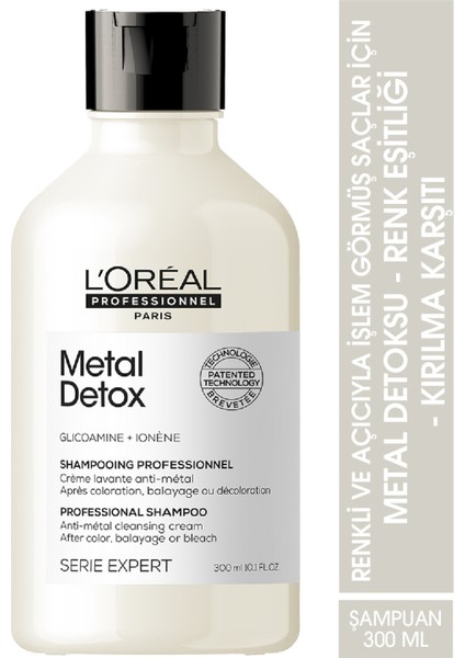 L'Oréal Professionnel Serie Expert Metal Detox İşlem Görmüş ve Yıpranmış Saçlara Saç Bakım Seti