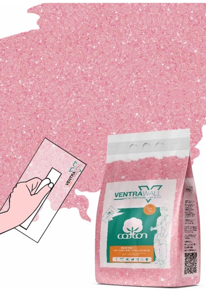 - Isı Ve Ses Yalıtımlı Sürülen Duvar Kağıdı | Kendinden Yapışkanlı | Pembe |P03 - 1.5 Kg |5m² modelleri