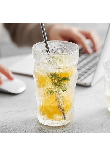 Kristal Parti Şarap Bardağı Ev Ofis Isıya Dayanıklı Su Bardağı Basit Buzul Desen Gözlük Tumbler Yüksek Borosilikat Kahve Fincanı | Bira Steins (Yurt Dışından)