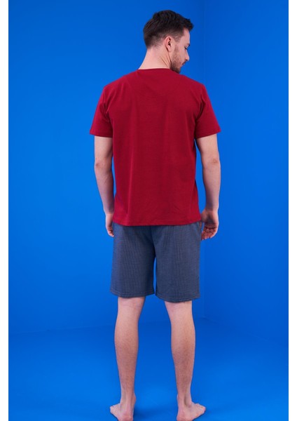 Erkek Yarımkol 3lü Pijama Takımı 23325