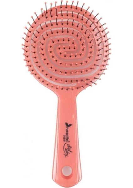 Üç Boyutlu Oval Saç Fırçası Pembe