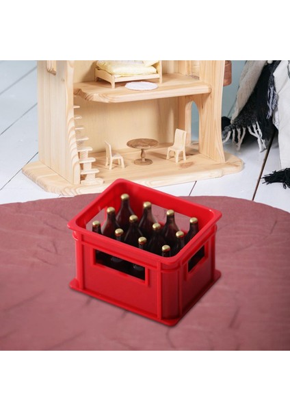 Mini 1:12 1: 6 Dollühouse Dekorasyon Dekoru Kırmızı (Yurt Dışından) fiyatları