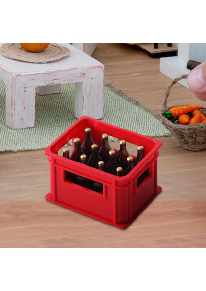 Mini 1:12 1: 6 Dollühouse Dekorasyon Dekoru Kırmızı (Yurt Dışından) fırsatları