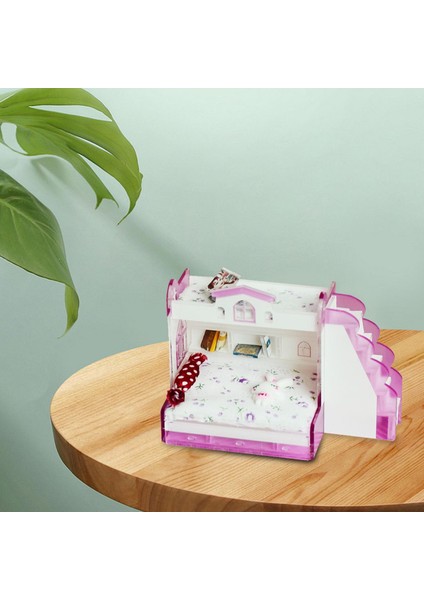 1/12 Dollhouse Ranza Yatak Minyatür Akrilik Mobilya Çocuk Yatak Odası Dıy (Yurt Dışından) fiyatları