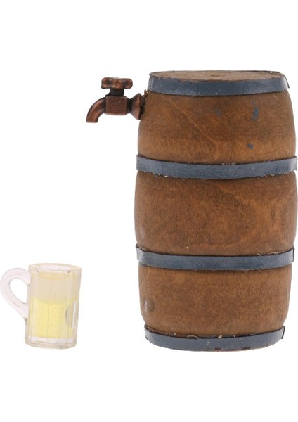 Vintage Beer Fıçısı Bira Fıçı Cam 1:12 Bebek Ev Aksesuarları (Yurt Dışından) fiyatları
