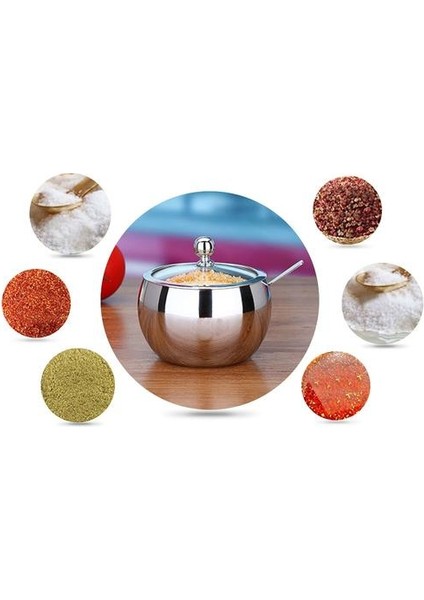 Paslanmaz Çelik Kaşıklı ve Kapaklı Şekerlik Çok Yönlü Baharat Kabı 350G Kaşıklı Şekerlik | Şekerlik | Kaşıklı Şekerlikşekerlik Kapaklı (Yurt Dışından) fiyatları
