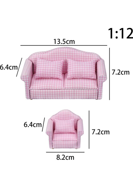 Simüle 1:12 Dollhouse Sofa Minyatür Funiture Oyuncak Elegant (Yurt Dışından) fiyatları