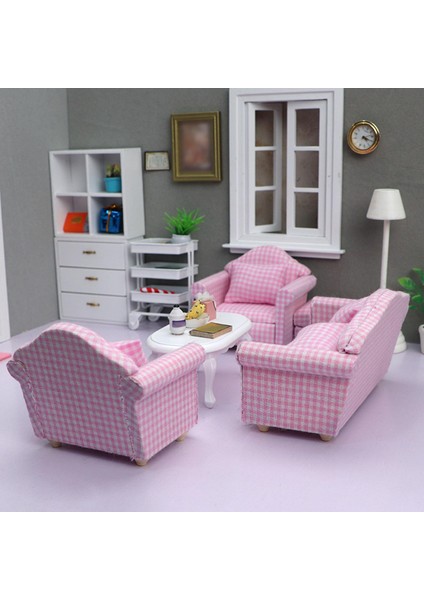 Simüle 1:12 Dollhouse Sofa Minyatür Funiture Oyuncak Elegant (Yurt Dışından) fırsatları