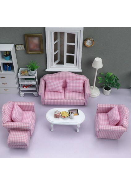 Simüle 1:12 Dollhouse Sofa Minyatür Funiture Oyuncak Elegant (Yurt Dışından) indirimleri
