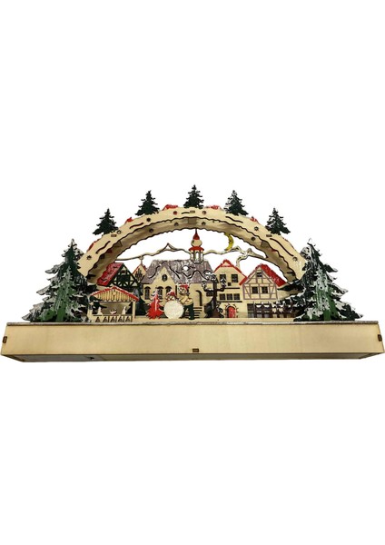 Mini Noel Village Dollhouse Ev Heykel Süsleri (Yurt Dışından)