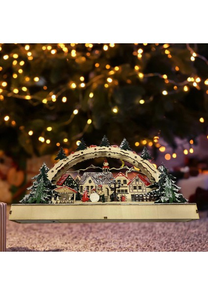 Mini Noel Village Dollhouse Ev Heykel Süsleri (Yurt Dışından) modelleri