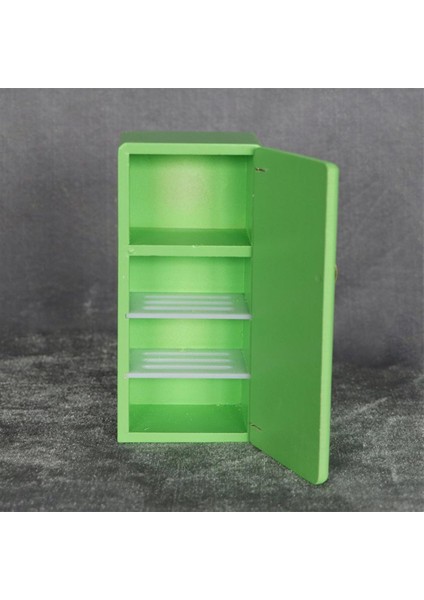 1/12 Dollhouse Mobilya Ahşap Buzdolabı Buzdolabı Dondurucu Model Dekor (Yurt Dışından) indirimleri