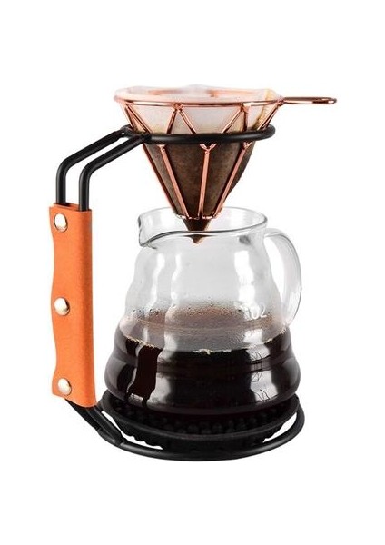 Metal Kahve Makinesi Üzerine Dökün Filtre Tutucu Damla Standı Silikon Mat Kahve Filtresi Raf | Kahve Filtreleri (Yurt Dışından)