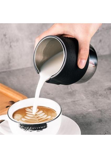 Paslanmaz Çelik Silikon Süt Köpürtme Sürahi Espresso Kahve Barista Zanaat Latte Cappuccino Süt Krema Frother Fincan Sürahi Üreticisi | Süt Sürahileri (Yurt Dışından) fiyatları
