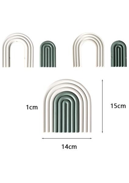 Adet Silikon Çıkarılabilir Gökkuşağı Bardak Yalıtım Pedleri Fincan Mat Kaymaz Placemat Ev Dekor Mutfak Aksesuarları Pot Plaka | Paspaslar ve Pedler (Pembe + Yeşil) (Yurt Dışından)