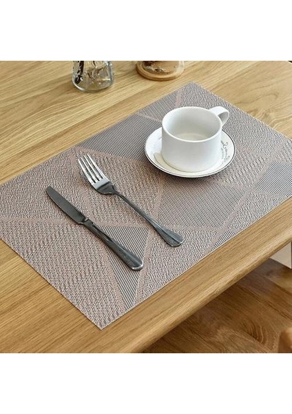 Adet Avrupa Tarzı Placemat Su Geçirmez Dekorasyon Mat Isıya Dayanıklı Masa Mat Yemekleri Coaster Sofra Mat Masa Siyah | Paspaslar ve Pedler (Yurt Dışından)