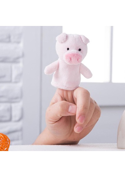 Okul Öncesi Parmak Kuklaları Set Time Pretend Peluş Parmak Oyuncaklar Pembe Domuz (Yurt Dışından) fiyatları
