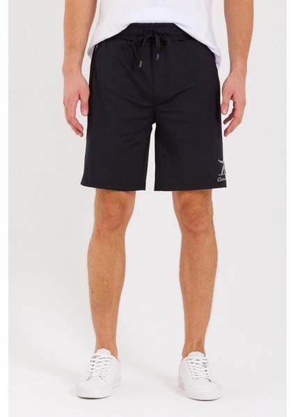 Erkek Reflektör Logo Regular Fit Cepli Spor Şort fiyatları