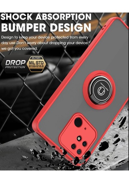 Xiaomi Poco C40 Kılıf Yüzüklü Montreal Standlı Sert Silikon fiyatları
