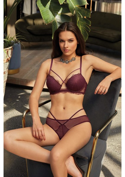 4343 Kadın İpli Desteksiz Sütyen Takımı modelleri