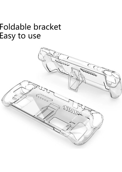 Oyun Konsolu Kılıfı Şeffaf Katlanır Kickstand Oyun Denetleyicisi Kapak Koruyucu (Yurt Dışından)