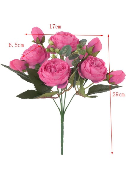 Yapay Şakayık Çiçekleri Düzenlemesi, Düğün, Parti Kırmızı (Yurt Dışından) fiyatları