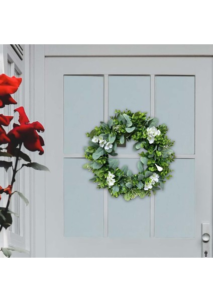 Çelenk 16.54 Inç Yay Çelenk Partiler Için Dekorasyon Beyaz (Yurt Dışından) fırsatları