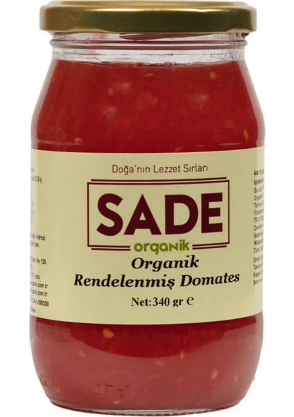 Organik Rendelenmiş Domates 340 gr