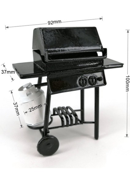Dollhouse Barbecue Grill Minyatür 1:12 Aksesuar Bebek Evi Fırın Için (Yurt Dışından) modelleri
