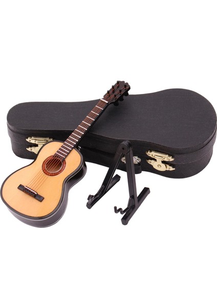 Dolity Gitar Modeli Stand ve Case Erkek Kızlar Hediyeler Doğum Günü Hediyeleri Ahşap Rengi Renk A (Yurt Dışından)